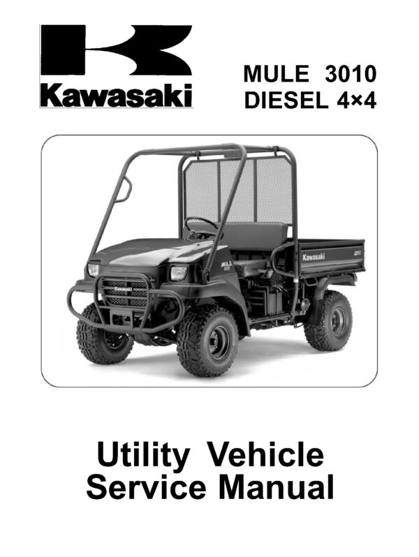 2008 Kawasaki KAF950D Mule 3010 Diesel 4x4 Side x Sides Service Repair Manual