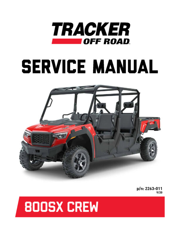 2021 Tracker Off-Road 800SX Crew Side x Sides Service Repair Manual